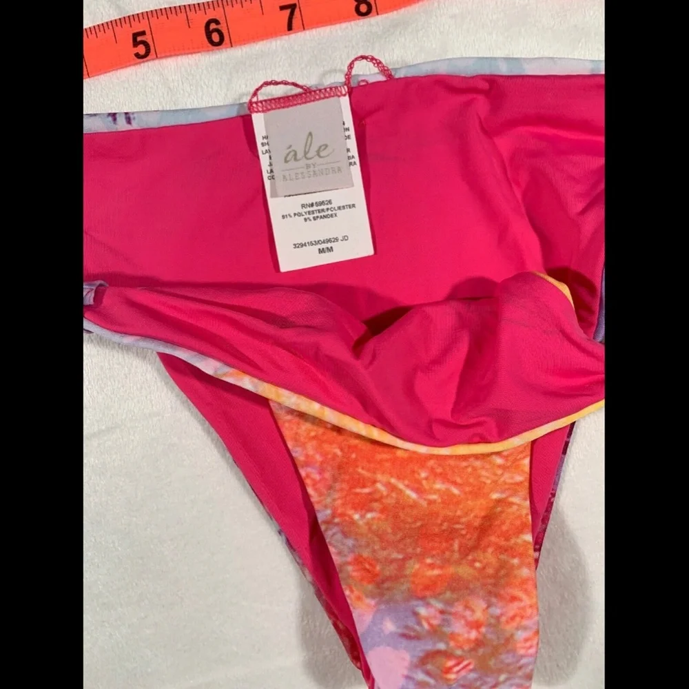 NWT Ale By Alessandra Ambrosio‎ Vacation Brazilian Bikini Bottom [ Medium ] - Picture 6 of 9
